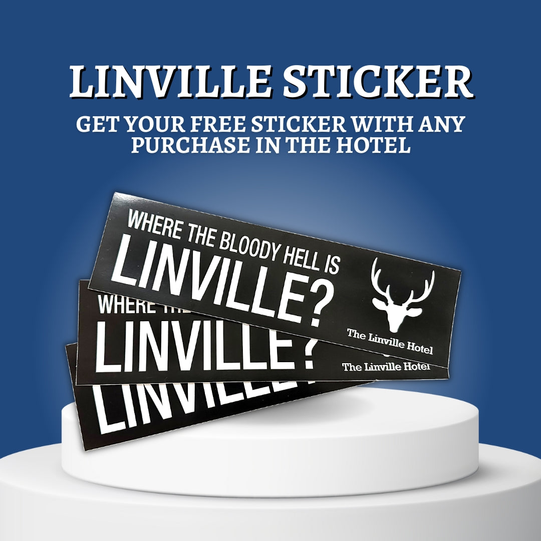 "Where the bloody hell is Linville" Sticker